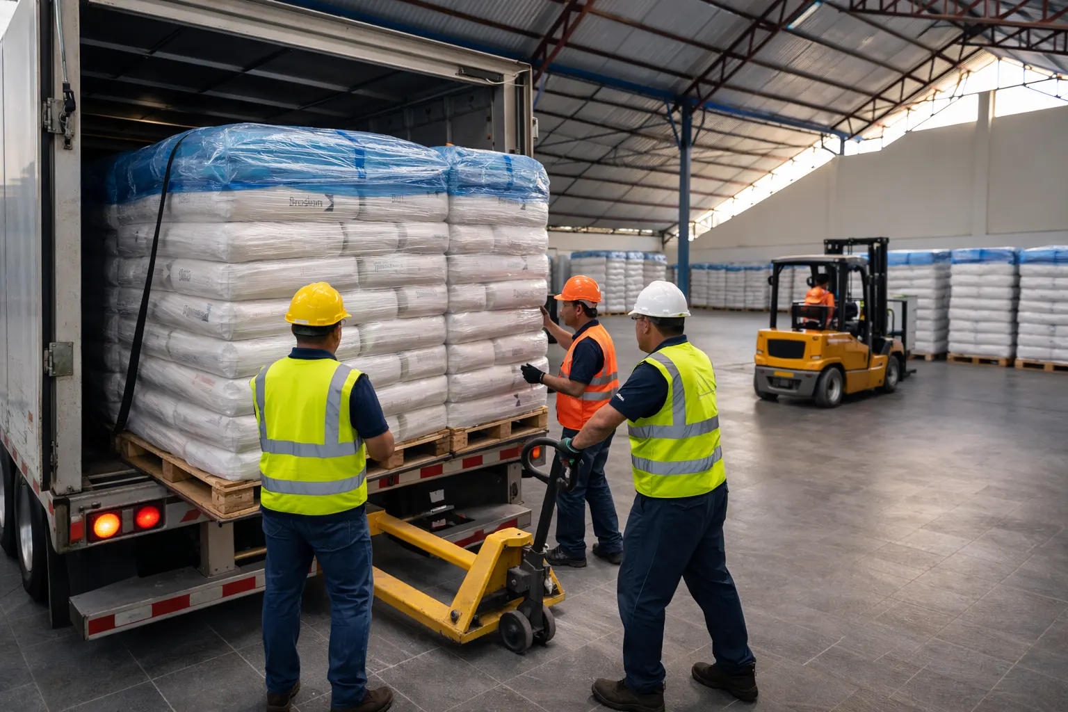 Operaciones de carga en almacén Stone Towers